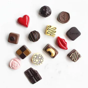 

Simulation Food Chocolate Magnetic Refrigerator Sticker Home Decoration Accessories DIY Cake Message Information Fridge Magnet