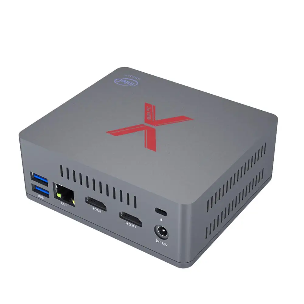 BT3X J3355 Win10 64 бит мини ПК 4 ГБ EMMC Гб 2 * HD выход USB3.0 1000M LAN HTPC windows 10 медиаплеер ТВ