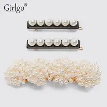 Girlgo ZA Boho Модные Разноцветные имитация жемчужные Заколки для женщин, этнические заколки для волос, аксессуары, ювелирные изделия, подарки