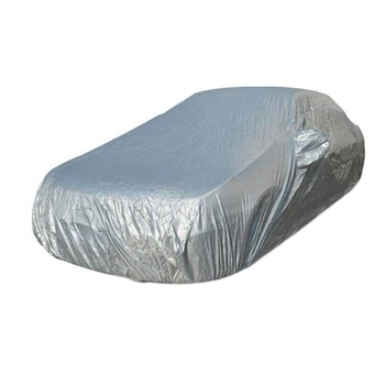 

170T Silver Cloth Car Cover Large Waterproof Jacket Sunsn Uv Dustproof Rain Protection Clothing