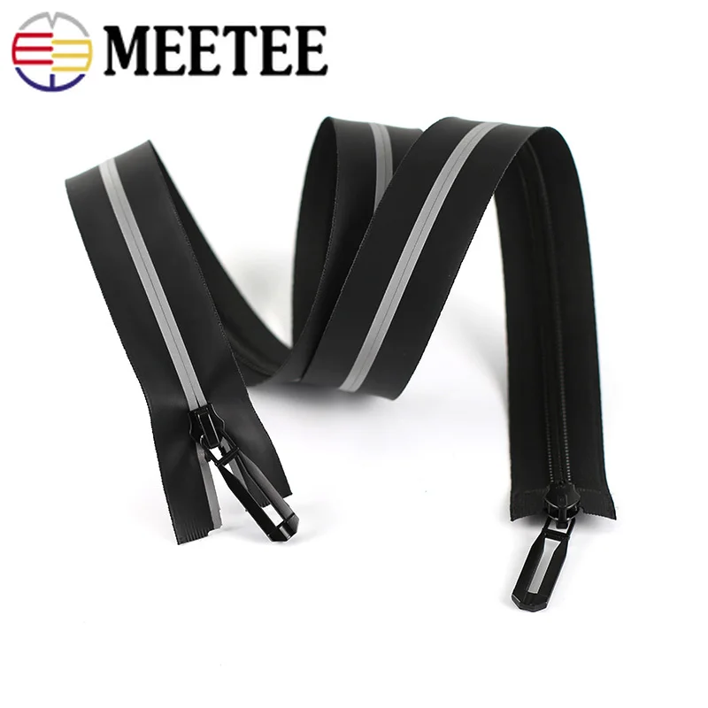 Meetee 5# Светоотражающие Водонепроницаемые молнии наружное пальто невидимые нейлоновые молнии для лыжной куртки спортивная одежда DIY аксессуары для одежды