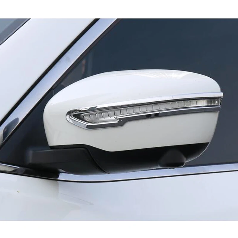 

ABS Carbon Fiber Style Door Side Mirror Rearview Strip Chrome Cover Trim Accessories For Nissan Qashqai J11 2016 2017 2018 2019