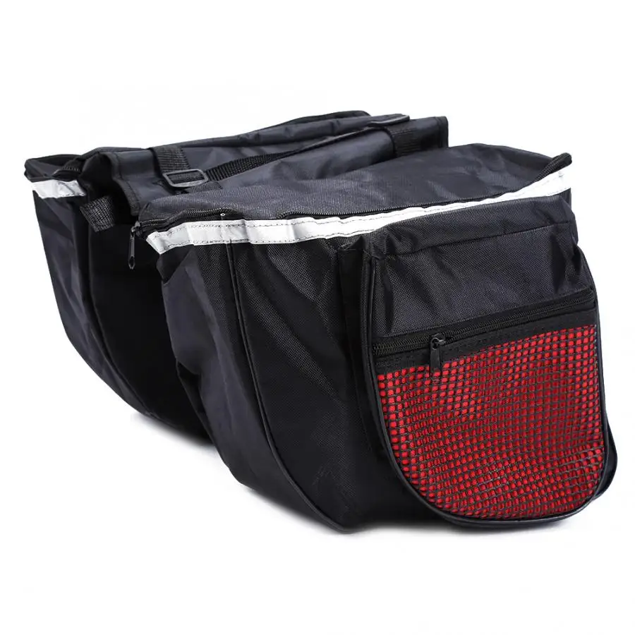 25L двухсторонняя сумка для велосипедов нейлоновая велосипедная стойка задняя сиденье задний багажник двойная корзина Bicicleta сумки