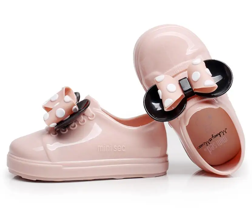 as picture5 Mini Melissa/босоножки для девочек; Новинка; повседневные тонкие туфли с Микки-Маусом и бантом для девочек; прозрачная обувь ярких фруктов; водонепроницаемые прозрачные сандалии; обувь - Цвет: as picture5