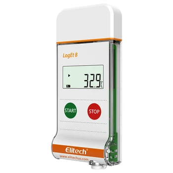 

Elitech LogEt 8 Temperature Data Logger Reusable Temperature Recorder Internal Sensor -22℉ to 158℉ PDF Report