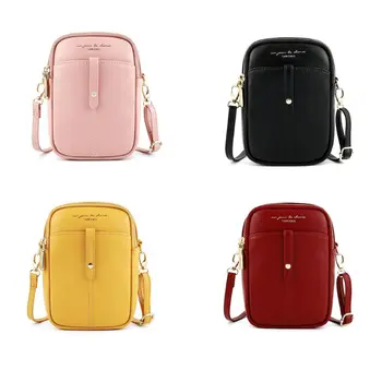 

Women Crossbody Small Cell Phone Headphone Plug Shoulder Bag Purse Card Wallet H8WD