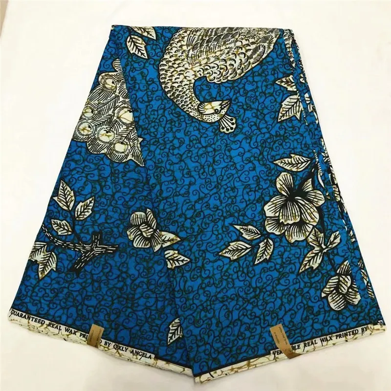 Полиэстер ткань новая Анкара воск ткани для женщин платье 6ayrds Анкара ткань Африканская вощеная ткань принтом африканская ткань