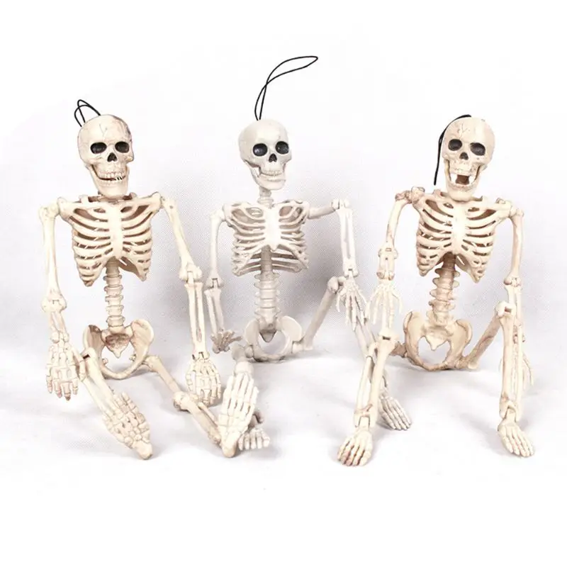 На все тело висящий взрослый скелет Хэллоуин реквизит sciential Bones Models реалистичные полимерные черепа вечерние строительные декорации