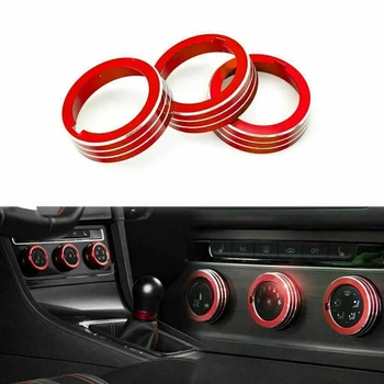 

3Pcs Anodized Aluminum AC Climate Control Knob Covers For Golf MK7 2015 And Up