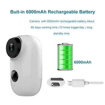 

1080P Smart WIFI Battery Camera Low Power Battery Baby Monitor Camera Two way Audio CCTV Surveillance Mini Home Wireless Camera