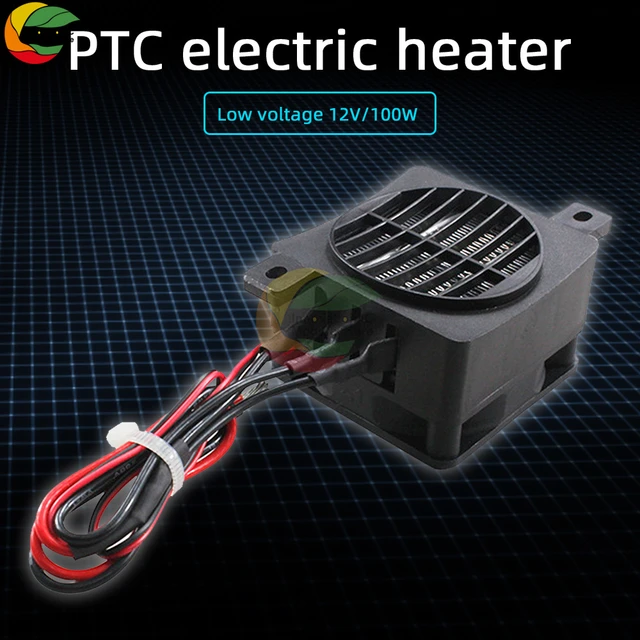 Low-voltage Conductive Belt Fan PTC Heating Sheet Constant Temperature Air Heater  Ceramic Heater DC 12V120W