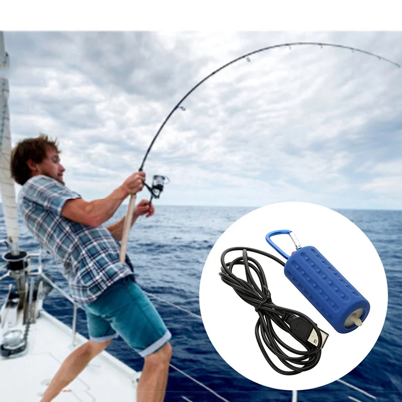 1Pc Portable Mini USB Aquarium Fish Tank Oxygen Air Pump Mute Energy Saving Supplies Aquatic Terrarium Fish Tank Accessories