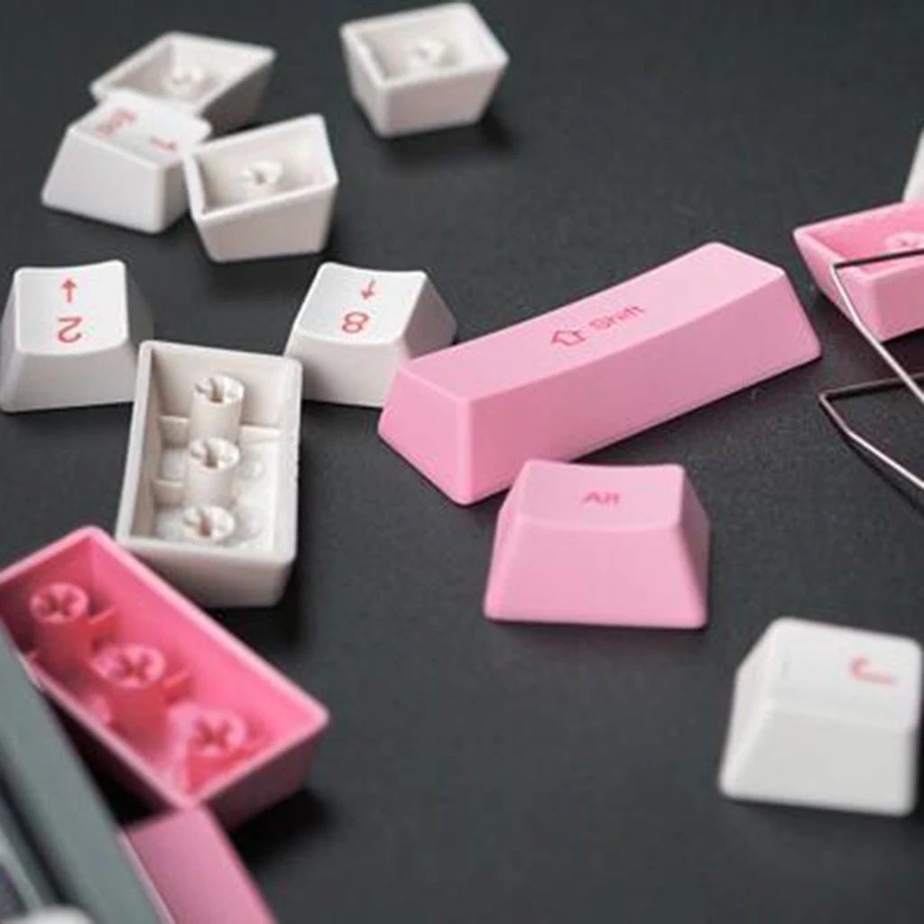 OEM Profile Thick PBT Keycap set for Mechanical Gaming Keyboard, 12.59x6.29x1.77inch