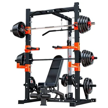 Smith machine gantry frame fitness home strength comprehensive training equipment squat bench press combination gym equipment 1