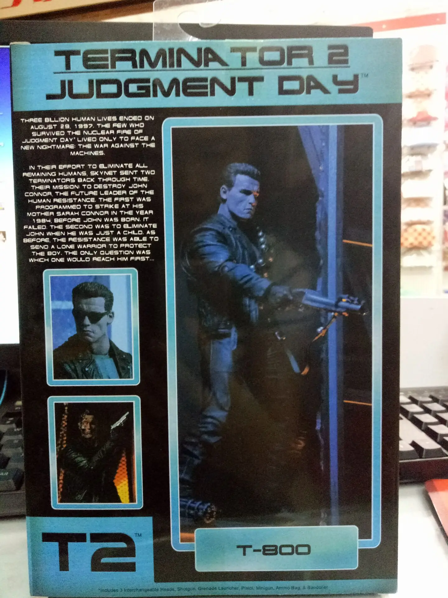 NECA Терминатор 2: Судный День T 800 Шварценеггер ПВХ фигурка Коллекционная модель