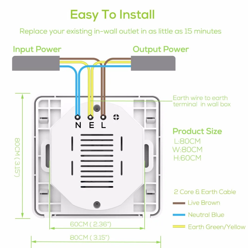 ZUCZUG Universal Socket Smart WiFi Wall Outlet EU Plug Dual USB Ports Power Pop Socket With Alexa Google Home Voice Socket