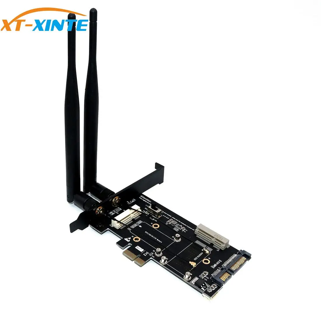 

PCI-E WiFi Adapter Mini PCI-E to PCI-E Network Card mSATA SSD to SATA 2.5 Adapter with SIM Card Slot for 3G/4G/LTE WiFi Adapter