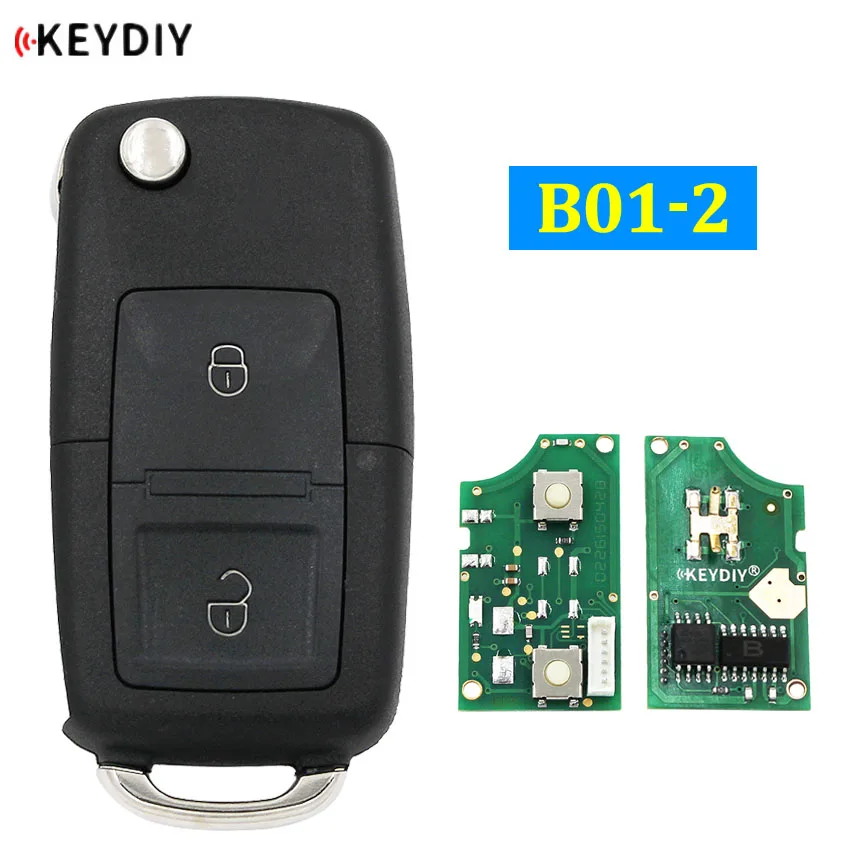

KD900 KD900+ URG200 KD-X2 Mini KD 2 Button Remote Control Car Key Fob B5 Style KD Remote Key Universal B-Series B01-2