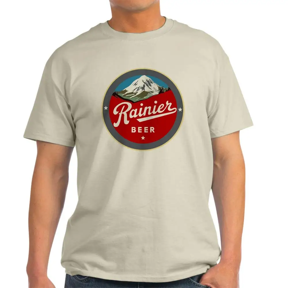 CafePress Historic Rainier Beer Logo Cotton T ShirtTShirts AliExpress