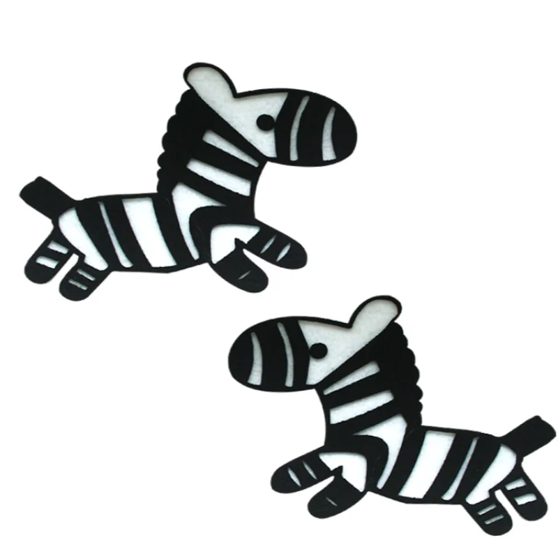 Tanio Handmade DIY klasie Decro czarny biały Cartoon Zebra włóknina sklep