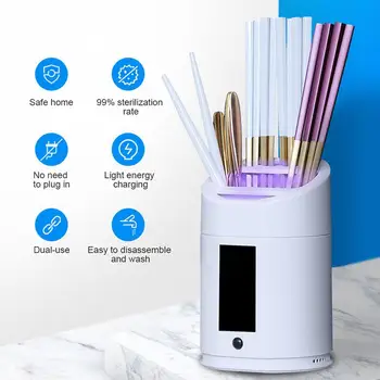 

UV Sterilization Chopsticks Tube Holder Household Kitchen Cutlery Storage Box Desktop Tableware sterilizer