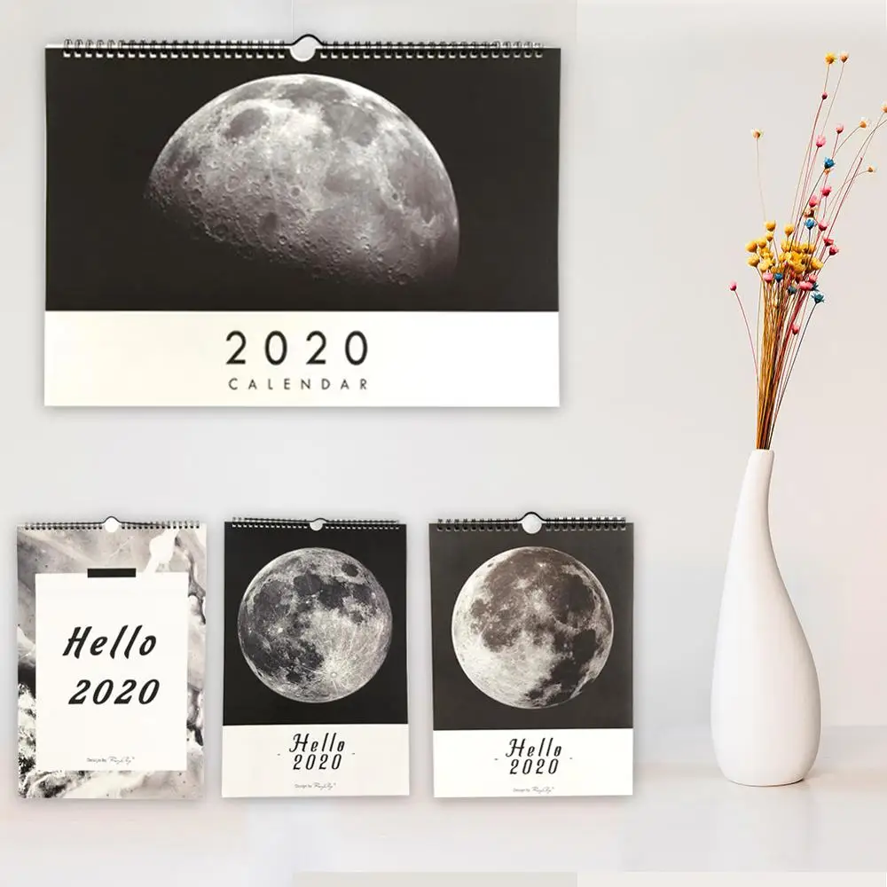 

2020 Planner Wall Calendar Noting Paper 2019.10 - 2020.12 Recording Book 365 Days Daily Weekly TO DO LIST 2020 Desktop Calendar