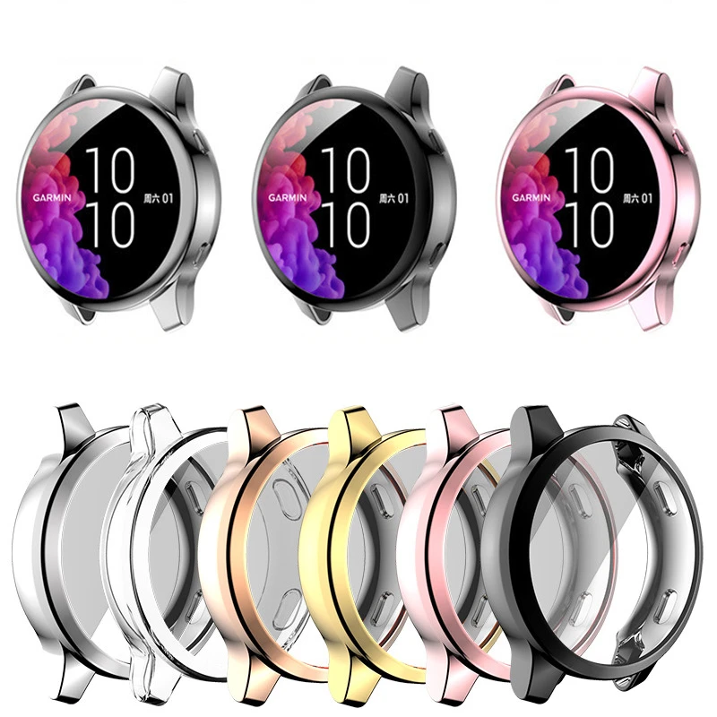 TPU Soft Screen Glass Protector Case Shell Frame For Garmin Venu 2/2S 40mm 45mm Watch Protective Bumper Venu2 Cover Accessories