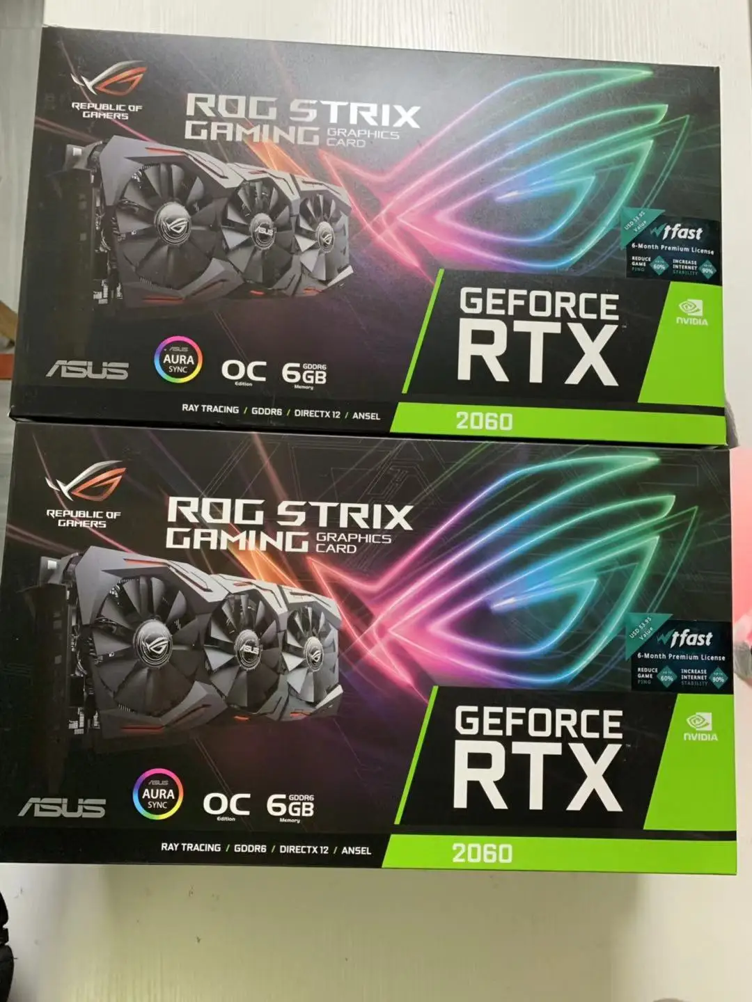 Usado original asus rtx 2060 6g placa gráfica desktop cartão de jogo de computador rtx2060 6g