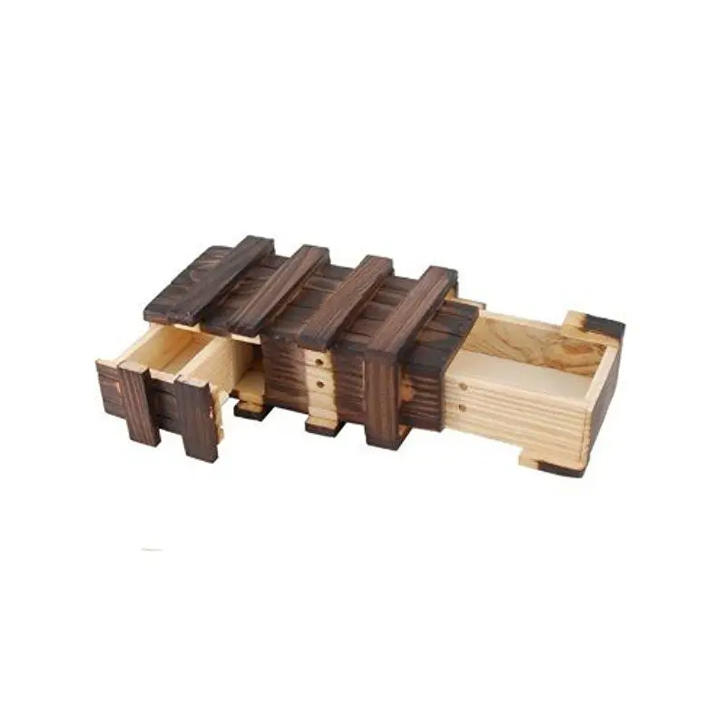 

GloryStar Magic Wooden Box with Extra Secure Secret Drawer (Black) + Worldwide free shiping