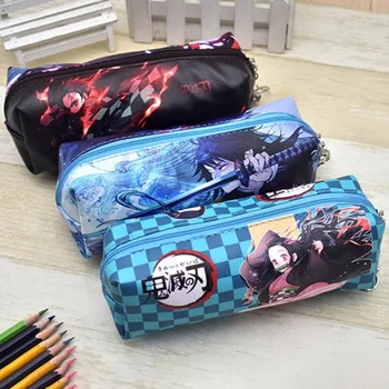 

Anime Demon Slayer: Kimetsu No Yaiba Key Chain Pencil Bag Multi-functional Students Pencil Bag Wallet Storage Bag