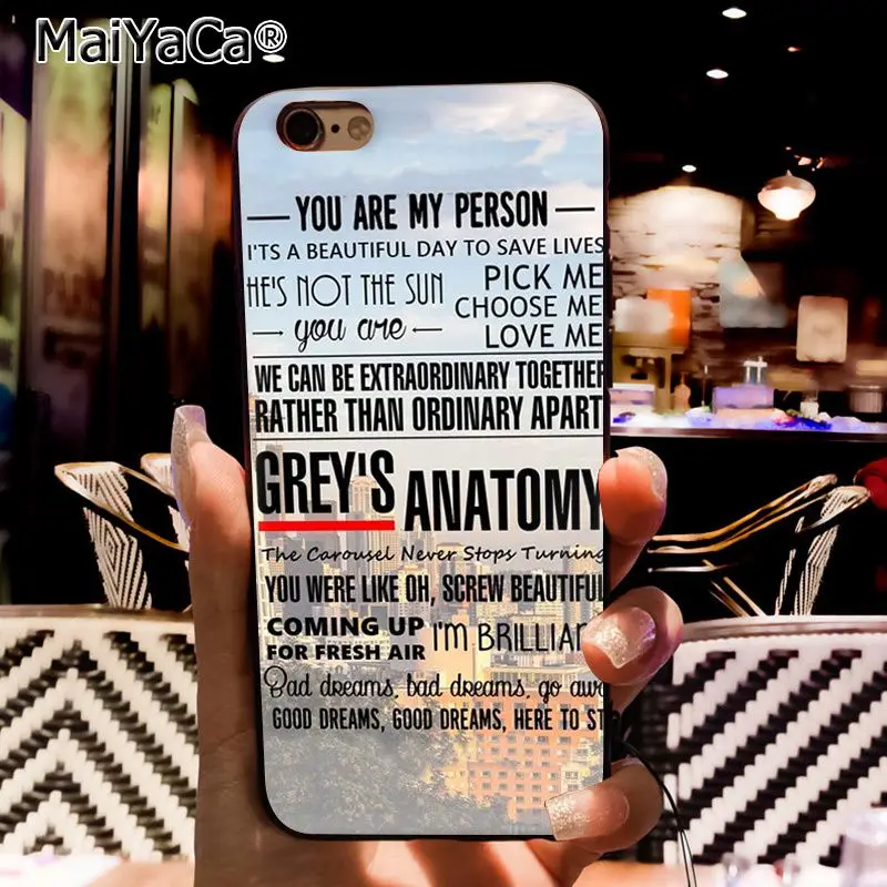 MaiYaCa ты мой человек серый Анатомия чехол для телефона для iphone 11 Pro 11Pro Max 8 7 6 6S Plus X XS MAX 5 5S SE XR