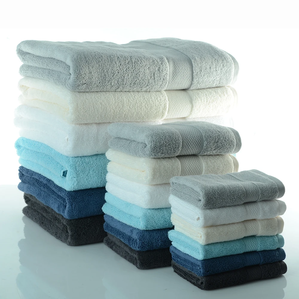 100 Cotton beach Bath Towels bathroom 76*152cm 670g Thick Luxury Solid