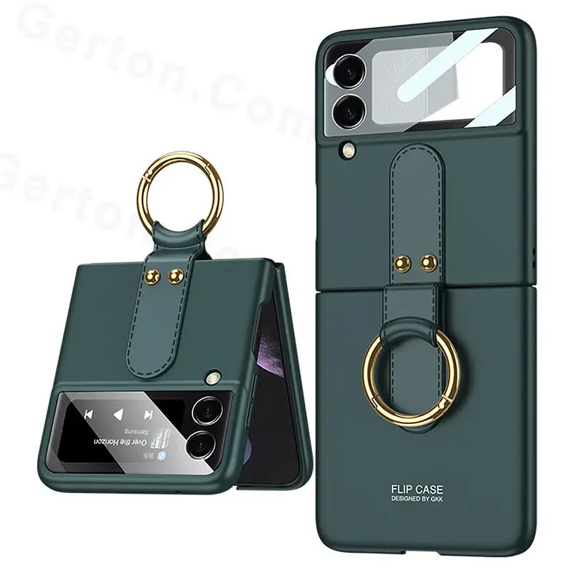 Samsung Galaxy Z Flip 3 4 5 5G Cover Case Protective Sleeve Ring phone case