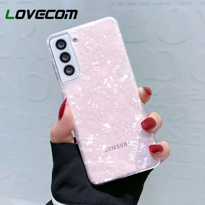 Роскошный чехол LOVECOM для Samsung S22 S21 S20 Ultra S10 Note 20 A72 A52 A51 4G мягкий прозрачный из ТПУ |