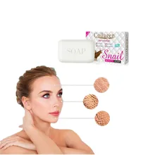 Чистое Мыло для лица предотвращает появление акне. Отбеливание с помощью улиток эфирное масло активный кристалл белый мыло для ванны для удаления черных точек и акне 100 г