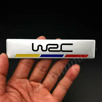 

Aluminum WRC World Rally Championship Car Trunk Rear Emblem Badge Decal Sticker
