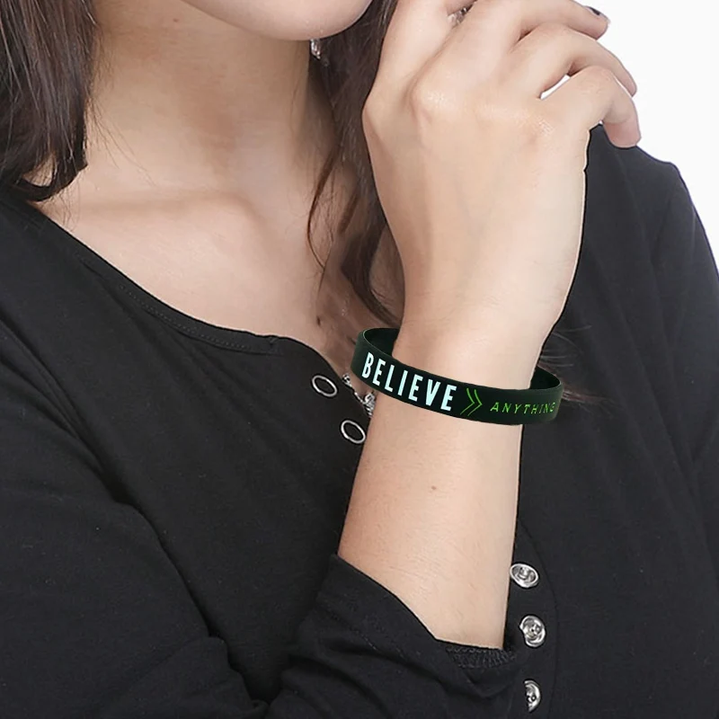 Bracelet Jewelry bracelet jewelry Success Focus & Believe Motivational Silicone Bracelets 20.2cm Soft Letter Hand Bracelets Men Women