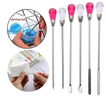 

3Pcs Pigment UV Resin Mold DIY Crafts Jewelry Making Tools Stirring Bar Bubble Needle Powder Spoon Muddler Jewelry Tool Dropship