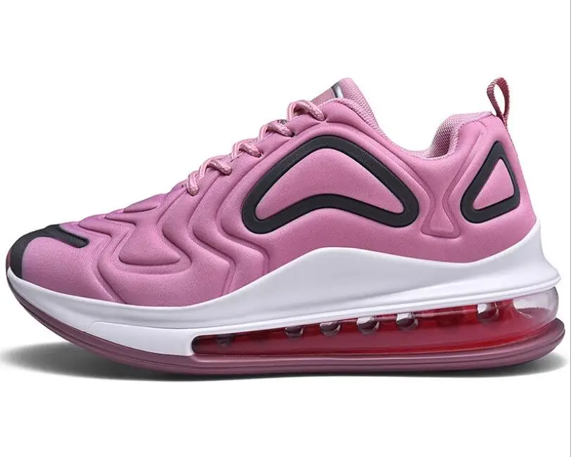 New Large Size Light Weight Shoes For Women Breathable Shock-absorbing running men's shoes High Quality Couple Sport Shoes - Цвет: Pink
