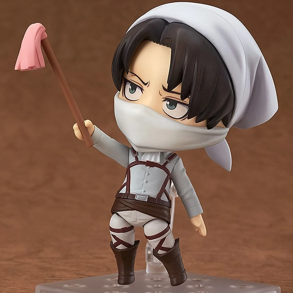 Tronzo Nendoroid#412 Attack on Titan Levi Ackerman очиститель Ver ПВХ фигурка Модель Куклы Игрушки heichv Rivaille статуэтки