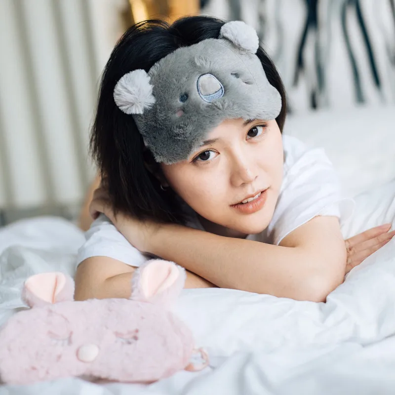 

INS Korean-style Cartoon Cool Sleep Eye Patch Students Pajama Shading Breathable GIRL'S Heart Cute Mitigate Eye Fatigue