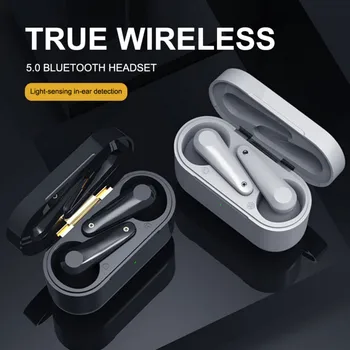 

XY-8 Bluetooth Headset Real Wireless Stereo 5.0 Sports Bluetooth Headset Black Technology Handsfree Headphone Sports Earbuds
