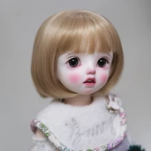 

1/3 1/4 1/6 1/8 High Temperature Short Cute Style Wire BJD Hair Fiber Wig