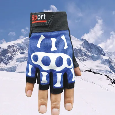 

Hot Sale Bone half finger gloves riding bicycles Men and women fashion Outdoor cycling sports tactics gym training