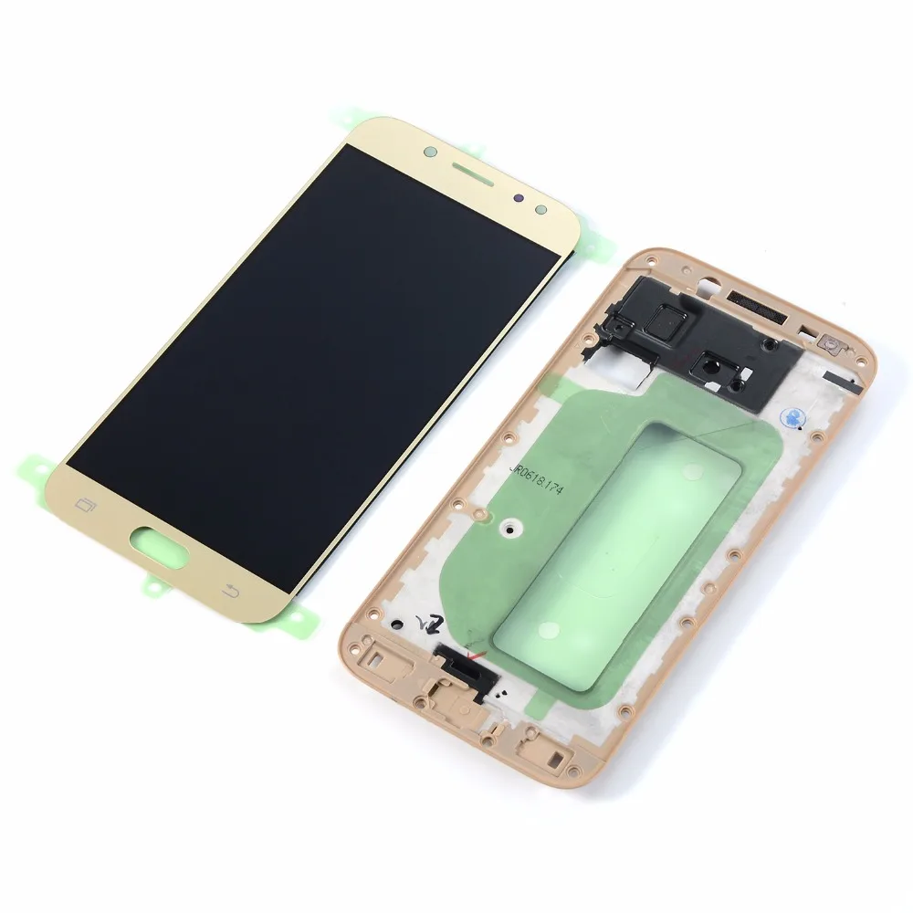 ЖК-экран для Samsung Galaxy J7 j730 J730F/DS J730FM/DS сенсорный дисплей, цифровой+ передняя крышка корпуса