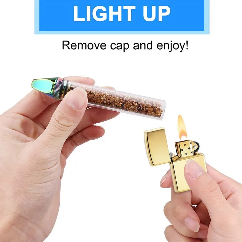 

Spring T5 Mini Tobacco Machine Twisty glass blunt tube dry herbal vape vaporizer pen 360 rotating cigarette tool