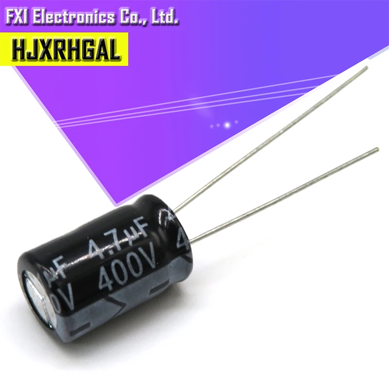 

20PCS 400V4.7UF 8*12mm 4.7UF 400V 8*12 Electrolytic capacitor New original