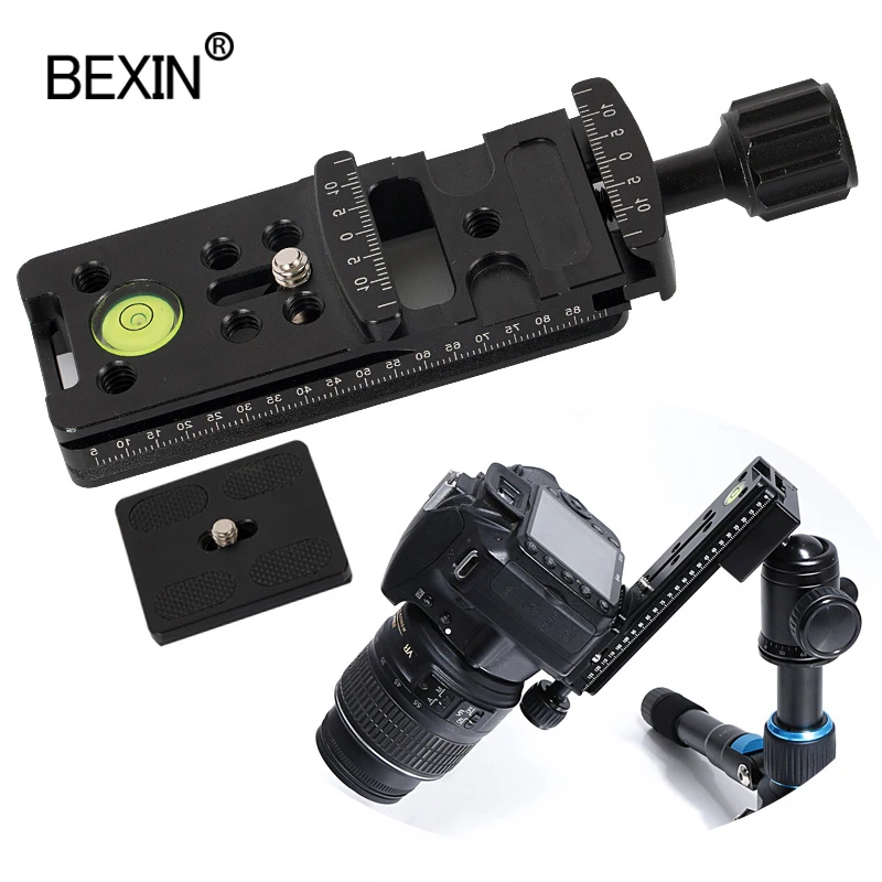 

NNR100 Camera Macro Quick Release Clamp With Quick Release Plate for RRS ARCA-SWISS KIRK Wimberley BENRO SIRUI Tripod Ballheads