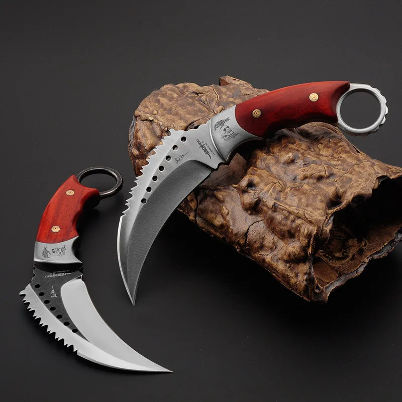 HS инструменты тактические karambit высокого класса DC53 стали Скорпион коготь нож открытый кемпинг джунгли выживания БИТВА НОЖ С Фиксированным Лезвием