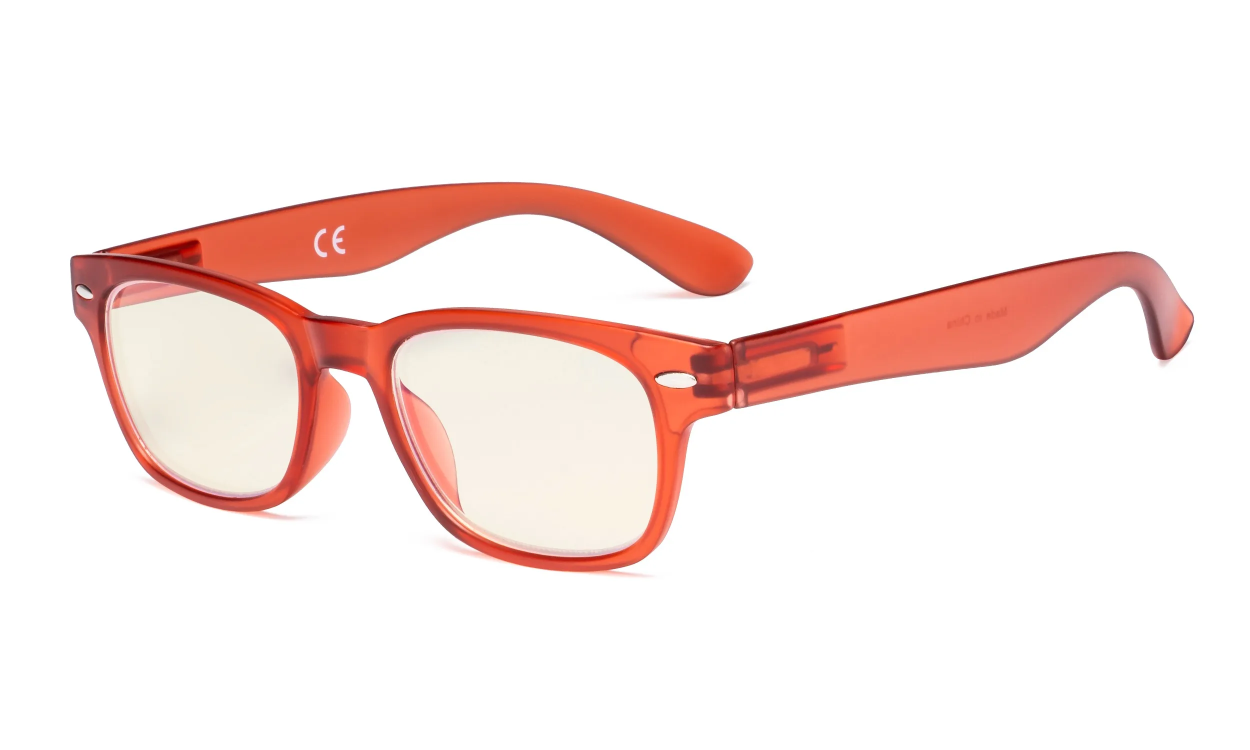 Orange UVRFH4 Eyekepper женские компьютерные очки-синий светильник фильтр для чтения женщин-UV420 защита Ретро очки для чтения - Цвет оправы: Orange